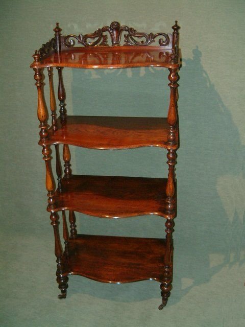 victorian rosewood whatnot etagere