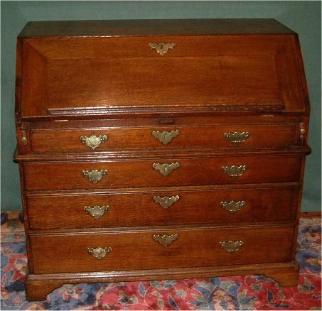 early georgian oak bureau c1720