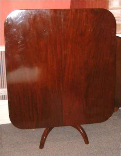 regency mahogany pedestal breakfast table