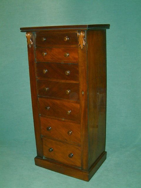 victorian mahogany wellington chest