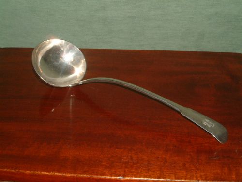 hallmarked silver soup ladle london c1824