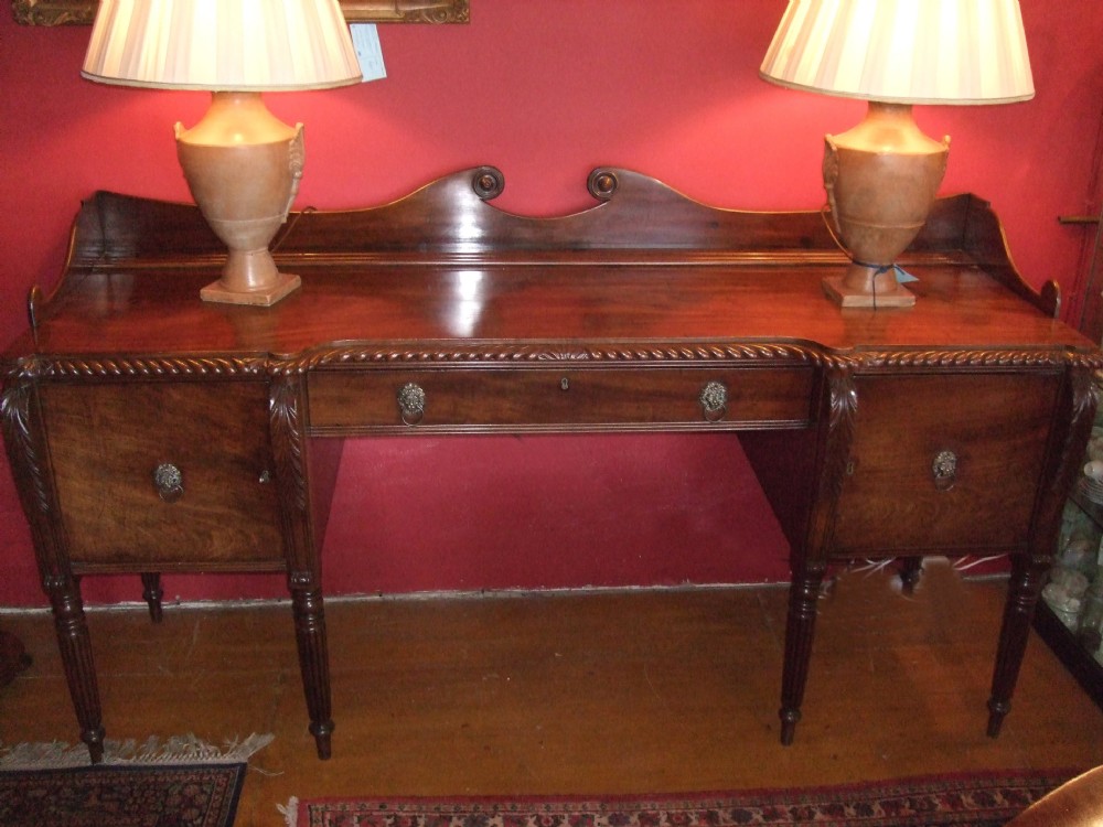 george 3rd mahogany sideboardpossible irish or scottish