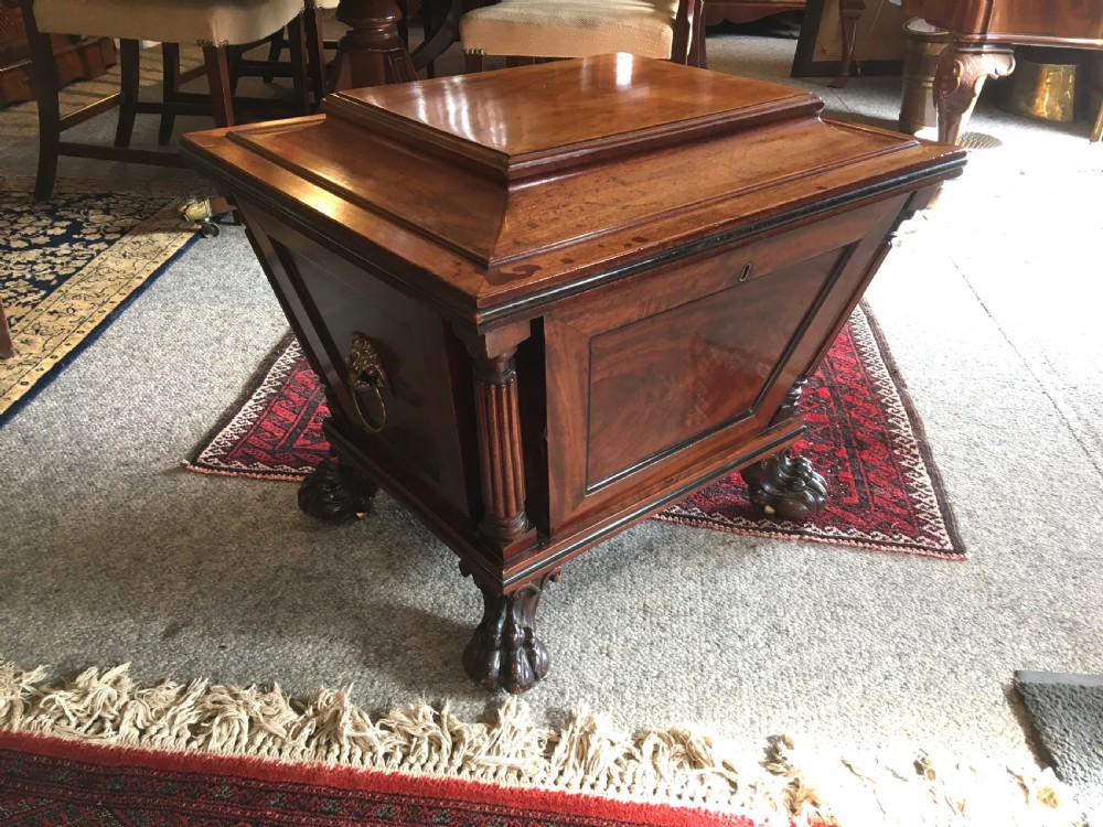 regency period mahogany wine cooler