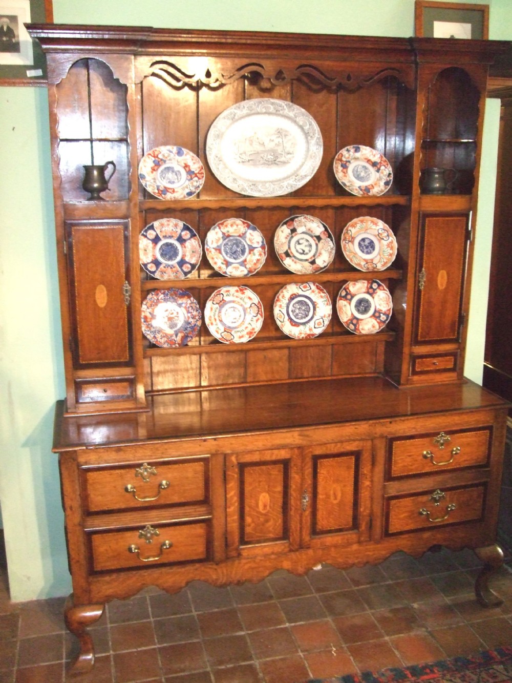 george 3rd oak inlaid dresser