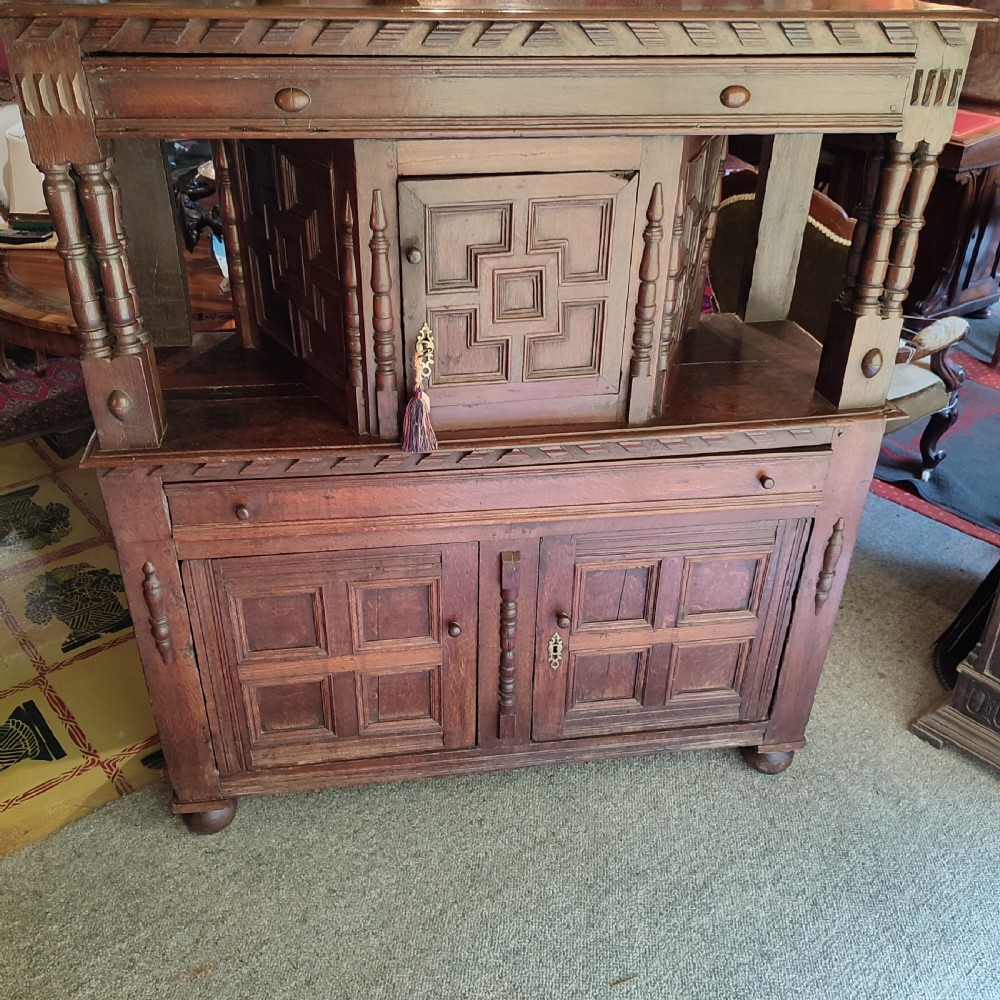 late 17thc oak court cupboard