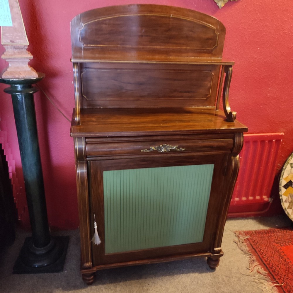 rare regency period simulated rosewood chiffonier